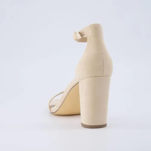 Miniatura 5 de CUSHIONAIRE Sandalia Bliss de tacón medio de una banda para mujer + espuma viscoelástica, anchos disponibles
