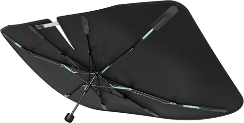 Miniatura 20 de Parasol mejorado para parabrisas Nmoiss para automóvil, revestimiento de vinilo, protege el automóvil de los rayos solares y daños por calor, te