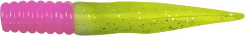 Miniatura 29 de Bobby Garland Slab Slay'R Señuelo de pesca de plástico suave para crappie, equipo de pesca y accesorios, 2 pulgadas, Chartreuse Silver Chartreuse