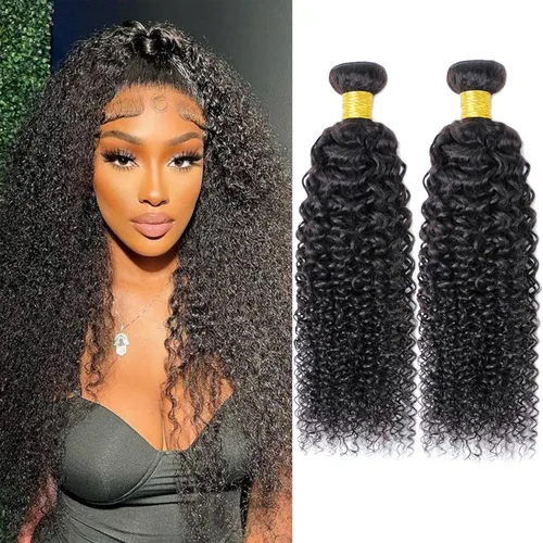 Miniatura 67 de Paquetes de cabello afro rizado y kinky, extensiones de cabello humano de 8 pulgadas, tejido rizado sin procesar, doble entretejido, virgen