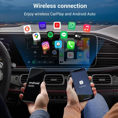 Miniatura 5 de OTTOCAST 4 en 1 Car TV Mate Max y adaptador inalámbrico CarPlay/Android Auto y de reflejo de pantalla para Apple iPhone teléfono Android, adaptador