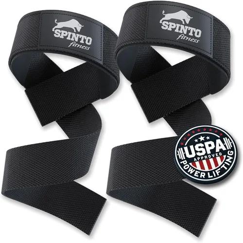 Correas de muñeca para levantamiento de pesas – Correas de levantamiento de algodón resistente de 21 pulgadas con acolchado de neopreno | Muñequeras