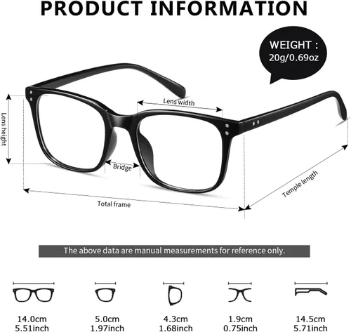 Miniatura 2 de kimorn Lentes ultraligeros con luz azul para mujeres y hombres, para comodidad durante todo el día, antirreflejos UV y fatiga ocular