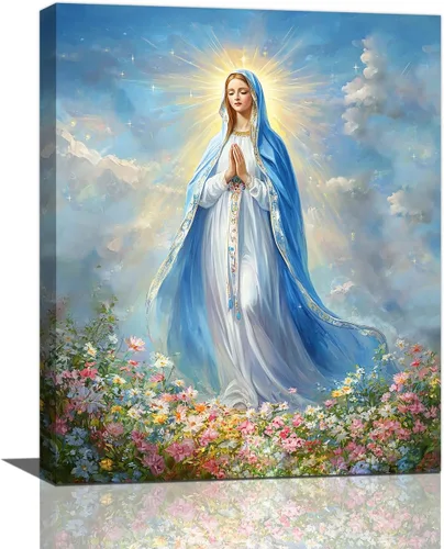 Miniatura 66 de Arte de pared con los 10 mandamientos, lienzo de los diez mandamientos, decoración de pared, pintura enmarcada inspiradora cristiana, obra de arte