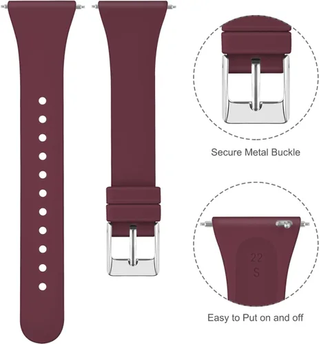 Miniatura 2 de Tobfit Pack 3 bandas delgadas compatibles con Fitbit Versa 2 Bands/Fitbit Versa/Fitbit Versa Lite/SE, pulsera de repuesto de silicona para hombres