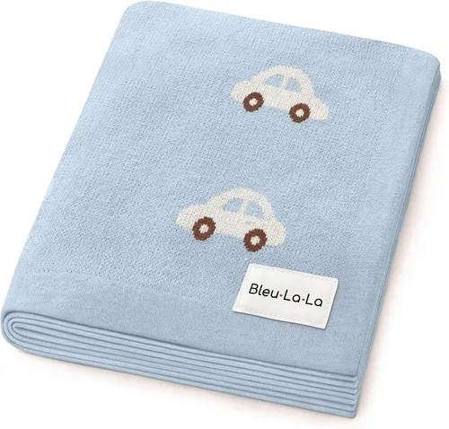 Miniatura 13 de Manta de punto para bebé, 100% algodón, suave, acogedora, para envolver cuna, manta de regalo para recién nacidos, bebés, niños pequeños, unisex 12