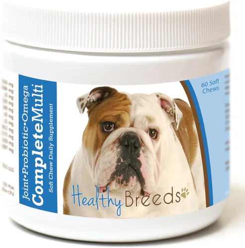 Miniatura 50 de Healthy Breeds Pug todo en uno multivitamínico suave masticable 60