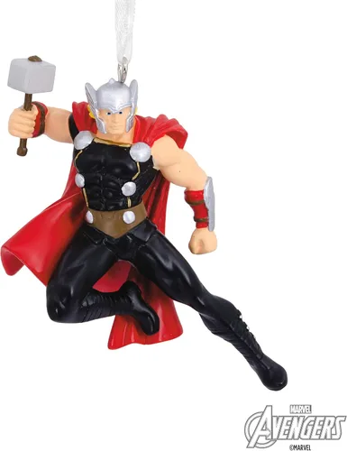 Miniatura 6 de Hallmark Marvel Thor con adorno de Navidad Mjolnir, 2.77 x 3.3 x 1.85 pulgadas