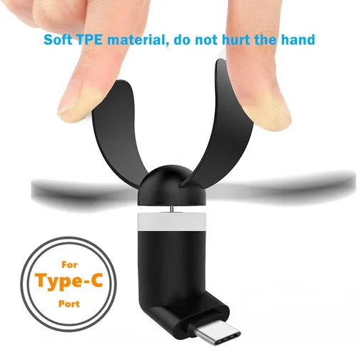 Miniatura 3 de Ventilador tipo USB C para iPhone Series 15, 15 Plus, 15 Pro, 15 Pro Max, 16,16 Plus, 16 Pro, 16 Pro Max, para Samsung Galaxy S Series, A1/A2/A3/A5