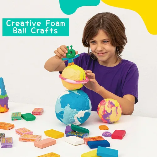 Miniatura 2 de CCINEE 2 piezas de 7.9 pulgadas de bolas de espuma blancas de poliestireno para manualidades, bolas de espuma para arte, manualidades, hogar