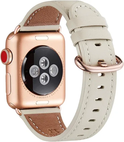 Miniatura 42 de WFEAGL Compatible con Apple Watch Banda 38mm 40mm 41mm para Mujeres, Correa de Cuero de Grano Superior para iWatch Ultra SE & Series 9 8 7 6 5 4 3