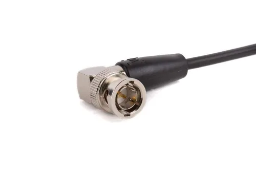 Miniatura 2 de Wooden Camera Cable BNC a BNC en espiral, 10" de reposo a 20" extendido, conectores en ángulo recto, HD, SDI, para sistemas inalámbricos y monitores