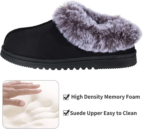 Miniatura 2 de UBXRIN - Zapatos de espuma viscoelástica para mujer cómodos de piel sintética suela de goma antideslizante