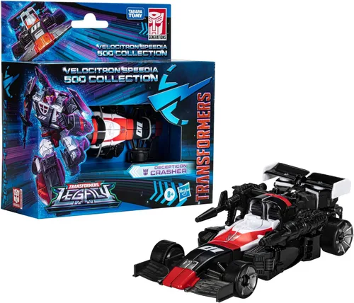 Miniatura 2 de Transformers Legacy Velocitron Speedia 500 Colección Deluxe Decepticon Crasher