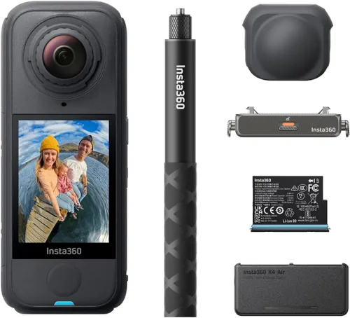 Miniatura 23 de Insta360 X4 Air Kit de inicio - Cámara 360 de 8K y 165g ligera, palo de selfie invisible, lentes reemplazables, dispara primero y enmarca después