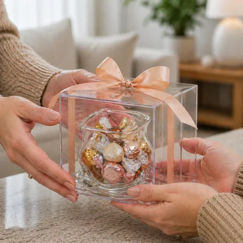 Miniatura 6 de Restaurantware Tazón de Vidrio Transparente de 8 oz Borde Ondulado Tazón de Bolsa Sin Cremallera Plato de Servir Creativo Apto para Lavavajillas