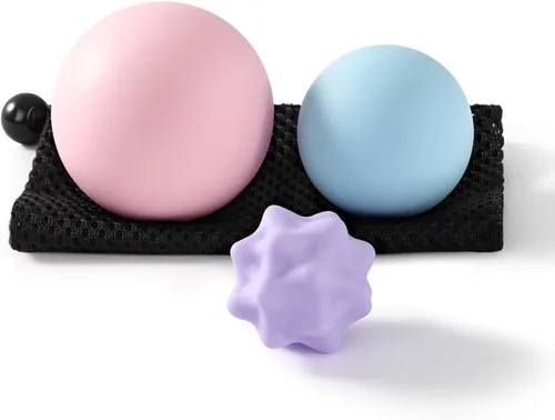 Miniatura 12 de Bolas grandes de lacrosse de masaje de silicona para liberación miofascial, masaje de tejido profundo de yoga, terapia de punto de activación