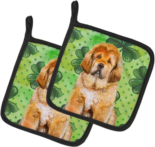 Miniatura 339 de Caroline's Treasures BB9655PTHD - Juego de soportes para ollas de cocina resistentes al calor, almohadillas calientes para horno, 7 1/2 x 7 1/2