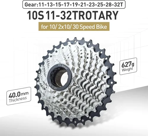 Miniatura 2 de VG SPORTS Rueda libre de bicicleta, 5/6/7/8/9/10/11 velocidad rueda libre de bicicleta 11-32T/11-36T/13-28T/13-32T/14-28T Accesorios de ciclismo