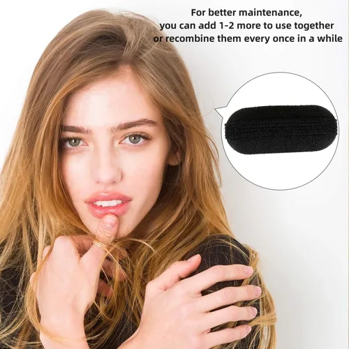 Miniatura 4 de 11 piezas de esponjas para dar volumen al cabello, bases de esponja para peinados con bulto, accesorios para insertar y dar estilo, peines, clips