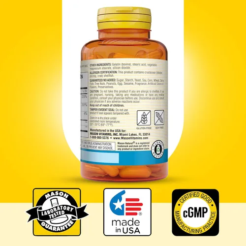 Miniatura 6 de MASON NATURAL Glucosamina condroitina 1500/1200 con vitamina C, apoya la salud de las articulaciones para una flexibilidad y movilidad normales*