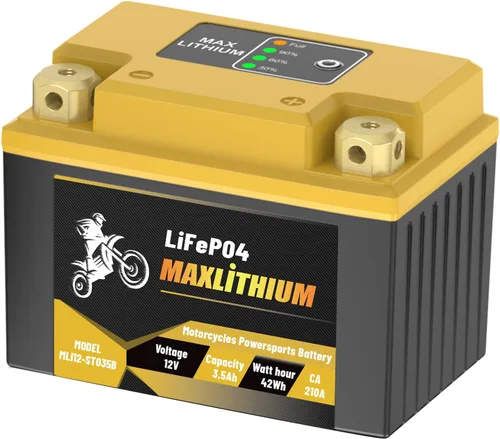 YTX7L-BS/YTX5L-BS - Batería de litio para motocicleta de 12 V, 3.5 Ah 210 A, Smart BMS, YTX4L-BS/YTZ6-BS/YTZ7S-BS, celda de alta velocidad, arranque