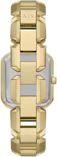 Miniatura 4 de Reloj Armani Exchange AX para mujer, reloj cuadrado para mujer con correa de acero inoxidable o cuero