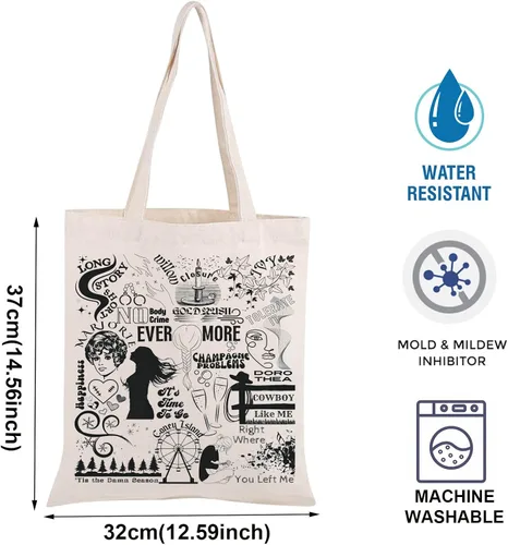 Miniatura 2 de TOBGBE Álbum de regalo para fanáticos del cantante con nombre inspirado en el concierto, bolsas de mano para amantes de la música, mercancía canción