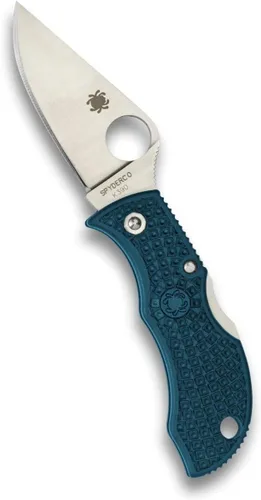 Miniatura 9 de Spyderco Manbug Leaf Cuchillo plegable de bolsillo con hoja de acero VG-10 de 1.9" y mango FRN - Cuchillo EDC para hombres y mujeres, perfecto