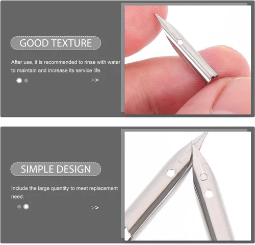 Miniatura 4 de NUOBESTY Piezas de repuesto para pluma estilográfica, caligrafía, plumas, conjunto de plumas, suministros de escritura, Pennibs de metal