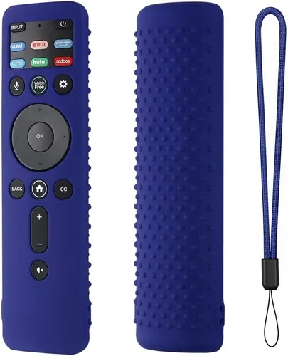Miniatura 13 de Hi Color Funda de silicona para control remoto VIZIO XRT260 Smart TV, a prueba de golpes, antideslizante, cordón (negro)