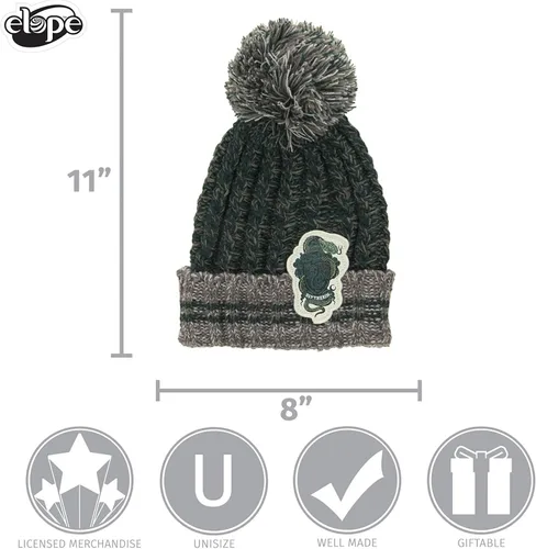 Miniatura 8 de elope Harry Potter House - Gorro de pompón jaspeado, Verde