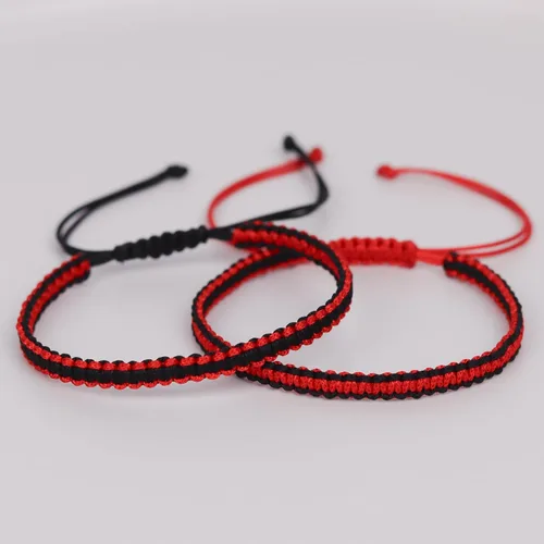 Miniatura 6 de 2 piezas de pulseras a juego de color rojo y negro para mejores amigos y parejas, regalo para cumpleaños, novio, novia, mejores amigos, amistades