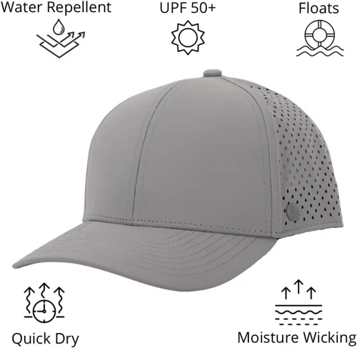 Miniatura 7 de Ultra Performance Water-Resistant UPF 50 Baseball Hat Golf Boat Beach Lake Workout Everyday Men and Women