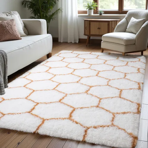 Miniatura 20 de Zentavio Alfombras de área para sala de estar, alfombras grises para dormitorio, alfombra de 4 x 6, alfombra mullida, peluda y suave, shag estética