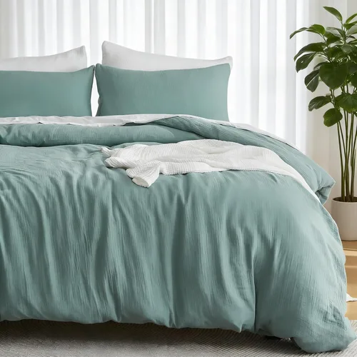Miniatura 13 de EMME Muslin Cotton Duvet Cover Set