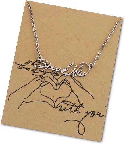 OKEYCH Speak Now - Collar de música con tarjeta de mensaje regalo rápido para fanáticos de la música regalo para amantes de la música