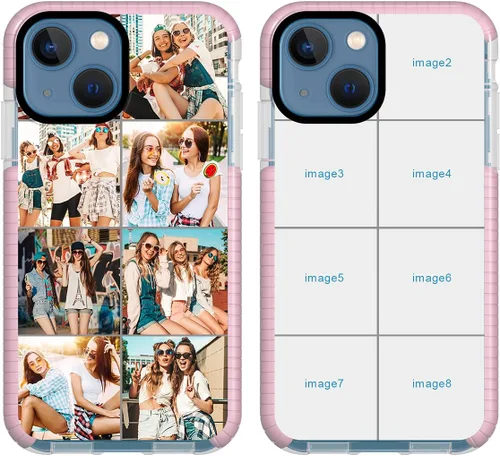 Miniatura 13 de Funda de teléfono personalizada para iPhone 13 Mini, funda personalizada de fotos de collage de múltiples imágenes, resistente a los arañazos, a