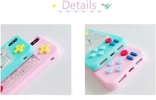 Miniatura 3 de UnnFiko - Funda Squishy 3D estilo dibujos animados compatible con iPhone 6 / iPhone 6s, diseño de estrellas líquidas creativas, divertida, blanda
