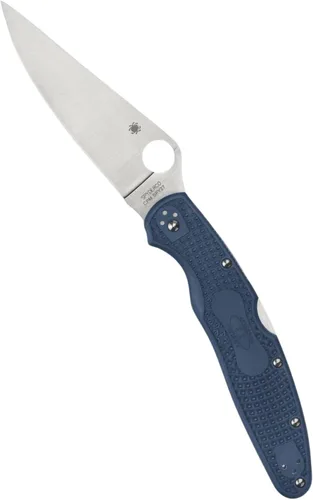 Miniatura 11 de Spyderco Cuchillo de bolsillo plegable Police con hoja de acero VG-10 de 4.2" pulgadas y mango de acero inoxidable - Cuchillo EDC para hombres