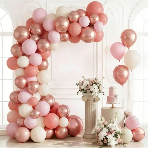Miniatura 27 de HILAVO Kit de Arco de Globos Pastel Macaron Rosa Azul Verde Morado Amarillo Color Pastel Arcoíris Confeti Globos de Látex Guirnalda para Pascua