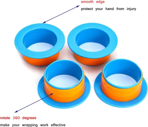 Miniatura 6 de 3 pares de película elástica de plástico protector de mano, mango protector de película elástica, extractor de película manual, compatible