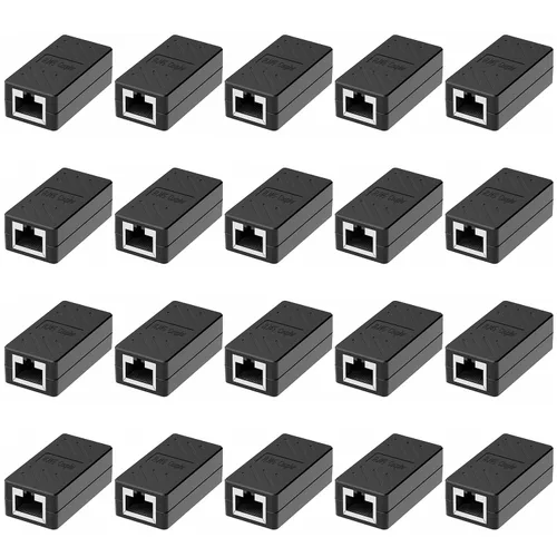 Miniatura 10 de Dingsun Acoplador RJ45, extensor Ethernet hembra a hembra, acoplador Ethernet para Cat7, Cat6, Cat5, Cat5 (1 paquete, negro)