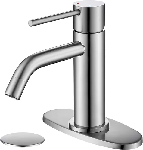 Miniatura 21 de Grifo de fregadero negro con ensamblaje de drenaje y líneas de suministro cUPC, grifos negros mate de acero inoxidable para fregadero de baño, grifo