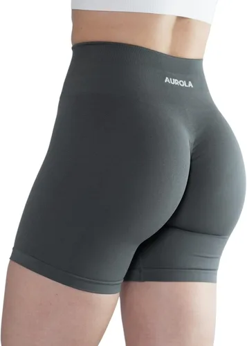 Miniatura 3 de AUROLA Intensify - Pantalones cortos de entrenamiento para mujer, sin costuras, para gimnasio, yoga, correr, deporte, ejercicio activo, fitness