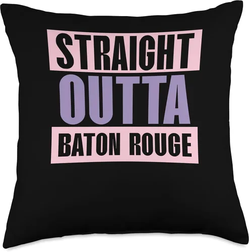 Majorette Gymnastic Dancing Baton Twirl Straight Outta Rouge Twirler Baton - Almohada giratoria, 18 x 18 pulgadas, multicolor