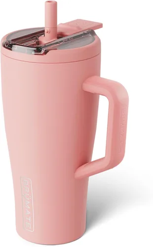 Miniatura 86 de BrüMate Era Flip - Vaso de 30 onzas con tapa con pajilla cubierta 100 % a prueba de fugas, popote higiénico cubierto, botella de agua de acero