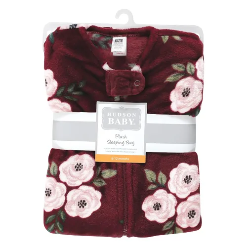 Hudson Baby - Saco de dormir unisex de felpa para bebé, saco de dormir, manta
