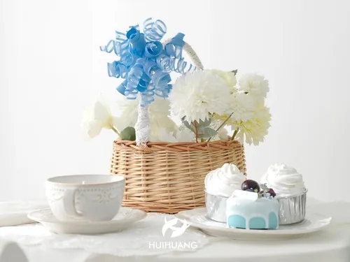 Miniatura 6 de HUIHUANG Lazos azules para envolver regalos, lazos de regalo azul bebé, 5 pulgadas x 8 unidades, lazo rizado autoadhesivo para regalos, bolsa