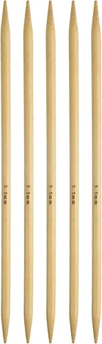 Miniatura 24 de Harfington - 5 piezas de agujas de tejer de bambú de doble punta, tamaño US 1 (2.25 mm), carbonizadas, 7.9 pulgadas (20 cm) rectas para tejer a